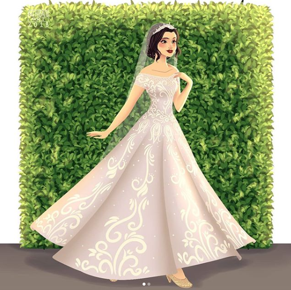 迪士尼公主,公主婚紗,現代婚紗