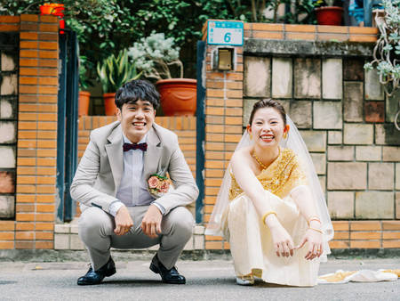 穿泰國婚紗的任性新娘，與那群幫她達成KPI的婚禮神隊友｜青青風車莊園